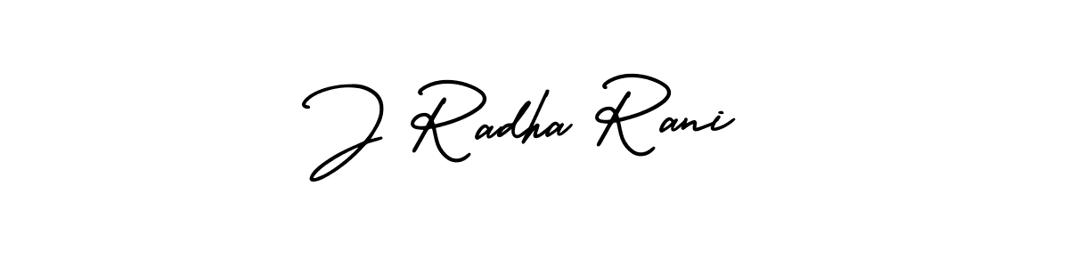 It looks lik you need a new signature style for name J Radha Rani. Design unique handwritten (AmerikaSignatureDemo-Regular) signature with our free signature maker in just a few clicks. J Radha Rani signature style 3 images and pictures png