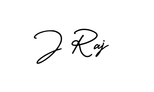Make a beautiful signature design for name J Raj. With this signature (AmerikaSignatureDemo-Regular) style, you can create a handwritten signature for free. J Raj signature style 3 images and pictures png