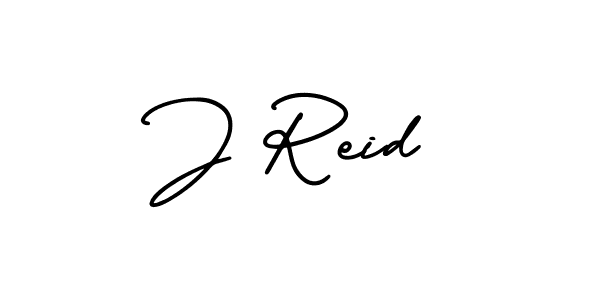 Make a beautiful signature design for name J Reid. With this signature (AmerikaSignatureDemo-Regular) style, you can create a handwritten signature for free. J Reid signature style 3 images and pictures png