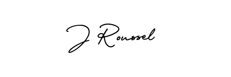 Also we have J Roussel name is the best signature style. Create professional handwritten signature collection using AmerikaSignatureDemo-Regular autograph style. J Roussel signature style 3 images and pictures png