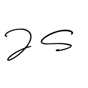 J S stylish signature style. Best Handwritten Sign (AmerikaSignatureDemo-Regular) for my name. Handwritten Signature Collection Ideas for my name J S. J S signature style 3 images and pictures png