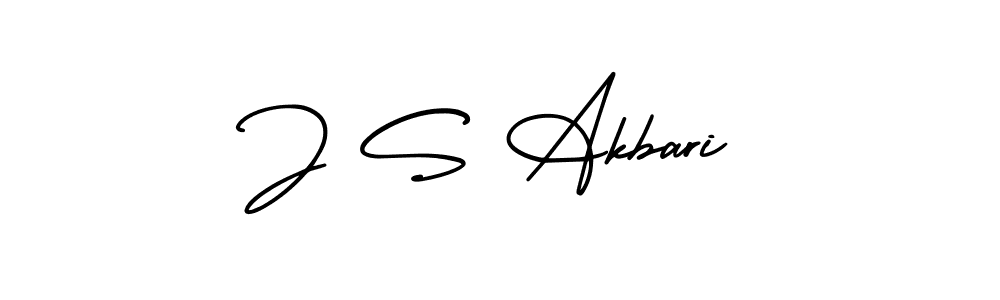 J S Akbari stylish signature style. Best Handwritten Sign (AmerikaSignatureDemo-Regular) for my name. Handwritten Signature Collection Ideas for my name J S Akbari. J S Akbari signature style 3 images and pictures png