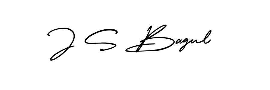 AmerikaSignatureDemo-Regular is a professional signature style that is perfect for those who want to add a touch of class to their signature. It is also a great choice for those who want to make their signature more unique. Get J S Bagul name to fancy signature for free. J S Bagul signature style 3 images and pictures png