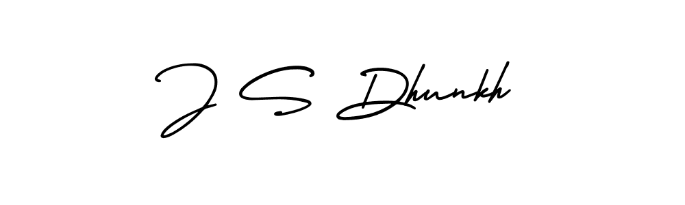 It looks lik you need a new signature style for name J S Dhunkh. Design unique handwritten (AmerikaSignatureDemo-Regular) signature with our free signature maker in just a few clicks. J S Dhunkh signature style 3 images and pictures png