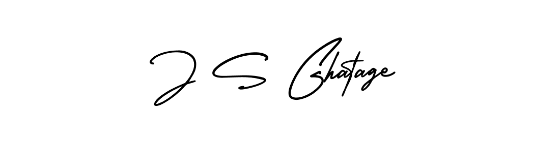 You should practise on your own different ways (AmerikaSignatureDemo-Regular) to write your name (J S Ghatage) in signature. don't let someone else do it for you. J S Ghatage signature style 3 images and pictures png