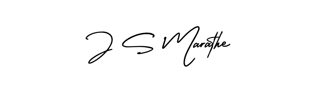 J S Marathe stylish signature style. Best Handwritten Sign (AmerikaSignatureDemo-Regular) for my name. Handwritten Signature Collection Ideas for my name J S Marathe. J S Marathe signature style 3 images and pictures png