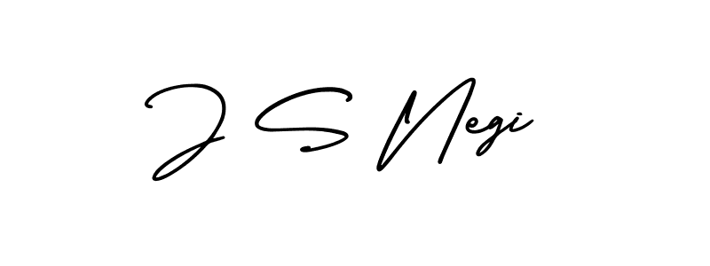 Make a beautiful signature design for name J S Negi. With this signature (AmerikaSignatureDemo-Regular) style, you can create a handwritten signature for free. J S Negi signature style 3 images and pictures png