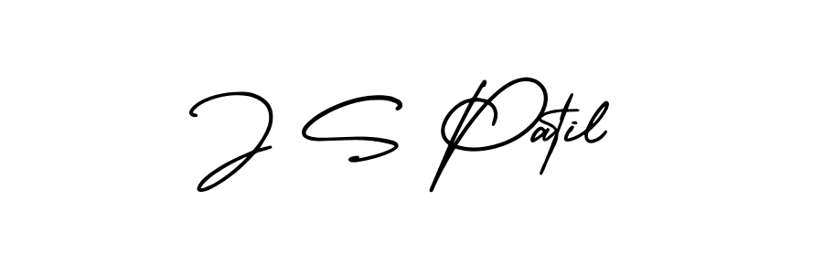 J S Patil stylish signature style. Best Handwritten Sign (AmerikaSignatureDemo-Regular) for my name. Handwritten Signature Collection Ideas for my name J S Patil. J S Patil signature style 3 images and pictures png