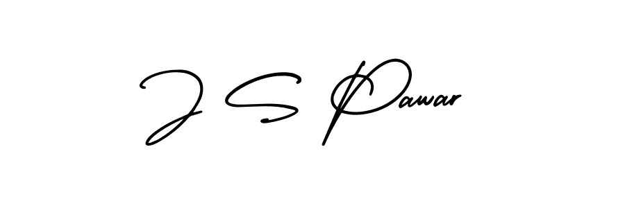 Make a beautiful signature design for name J S Pawar. With this signature (AmerikaSignatureDemo-Regular) style, you can create a handwritten signature for free. J S Pawar signature style 3 images and pictures png