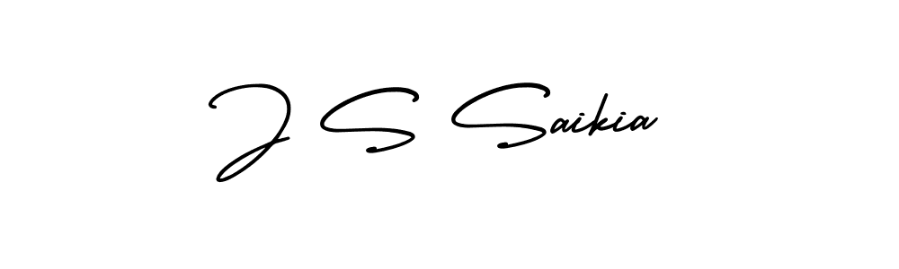 Make a beautiful signature design for name J S Saikia. Use this online signature maker to create a handwritten signature for free. J S Saikia signature style 3 images and pictures png
