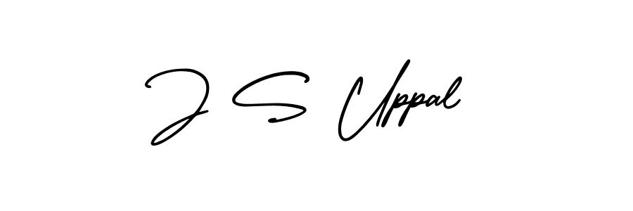 Make a beautiful signature design for name J S Uppal. With this signature (AmerikaSignatureDemo-Regular) style, you can create a handwritten signature for free. J S Uppal signature style 3 images and pictures png