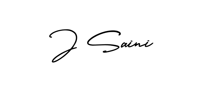 How to Draw J Saini signature style? AmerikaSignatureDemo-Regular is a latest design signature styles for name J Saini. J Saini signature style 3 images and pictures png