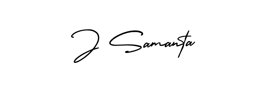 You should practise on your own different ways (AmerikaSignatureDemo-Regular) to write your name (J Samanta) in signature. don't let someone else do it for you. J Samanta signature style 3 images and pictures png