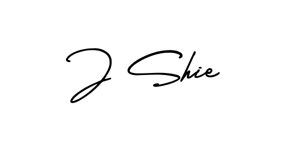 J Shie stylish signature style. Best Handwritten Sign (AmerikaSignatureDemo-Regular) for my name. Handwritten Signature Collection Ideas for my name J Shie. J Shie signature style 3 images and pictures png