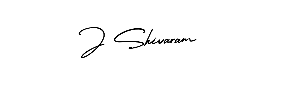 How to make J Shivaram name signature. Use AmerikaSignatureDemo-Regular style for creating short signs online. This is the latest handwritten sign. J Shivaram signature style 3 images and pictures png