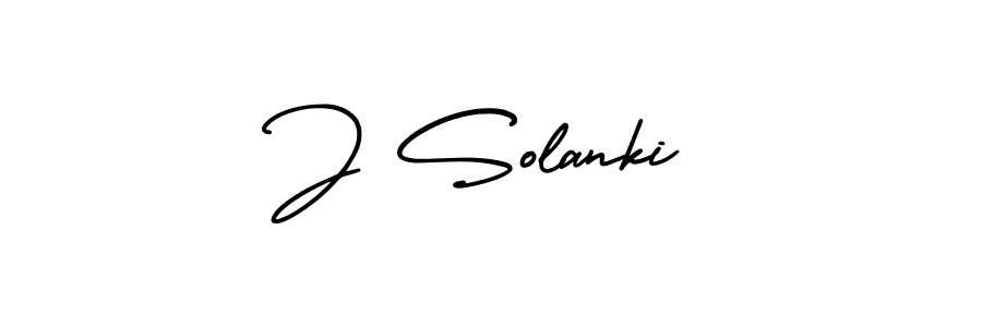 You should practise on your own different ways (AmerikaSignatureDemo-Regular) to write your name (J Solanki) in signature. don't let someone else do it for you. J Solanki signature style 3 images and pictures png