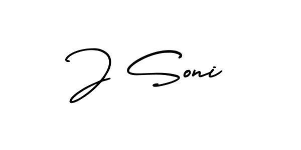 This is the best signature style for the J Soni name. Also you like these signature font (AmerikaSignatureDemo-Regular). Mix name signature. J Soni signature style 3 images and pictures png