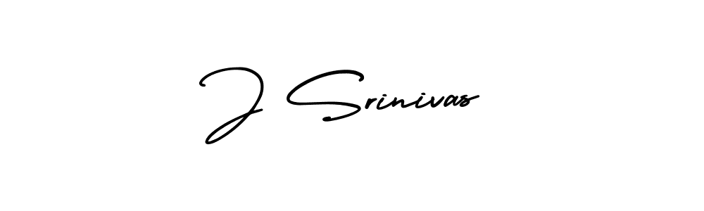 Make a beautiful signature design for name J Srinivas. With this signature (AmerikaSignatureDemo-Regular) style, you can create a handwritten signature for free. J Srinivas signature style 3 images and pictures png