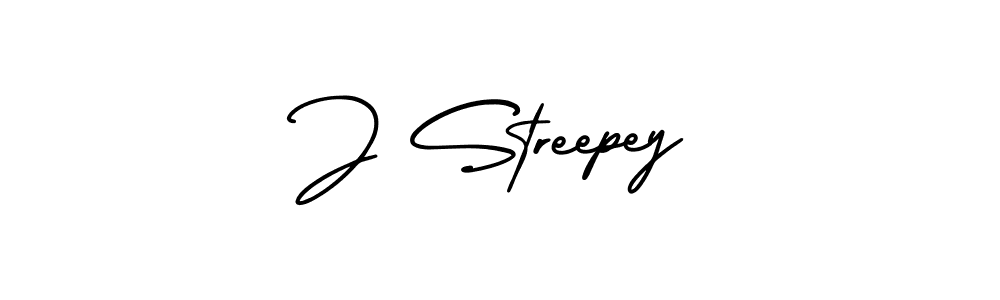 Make a beautiful signature design for name J Streepey. With this signature (AmerikaSignatureDemo-Regular) style, you can create a handwritten signature for free. J Streepey signature style 3 images and pictures png