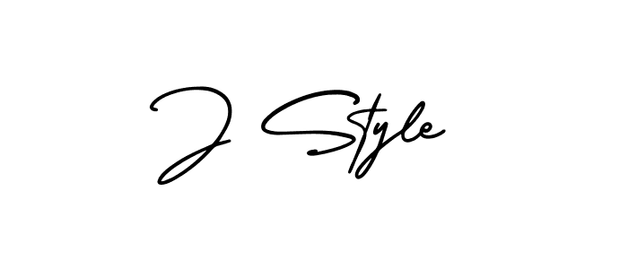 Design your own signature with our free online signature maker. With this signature software, you can create a handwritten (AmerikaSignatureDemo-Regular) signature for name J Style. J Style signature style 3 images and pictures png