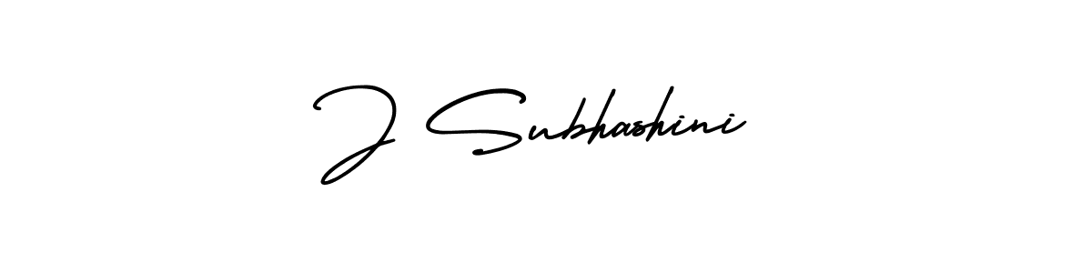 Make a beautiful signature design for name J Subhashini. With this signature (AmerikaSignatureDemo-Regular) style, you can create a handwritten signature for free. J Subhashini signature style 3 images and pictures png