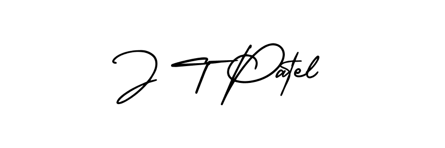 if you are searching for the best signature style for your name J T Patel. so please give up your signature search. here we have designed multiple signature styles  using AmerikaSignatureDemo-Regular. J T Patel signature style 3 images and pictures png