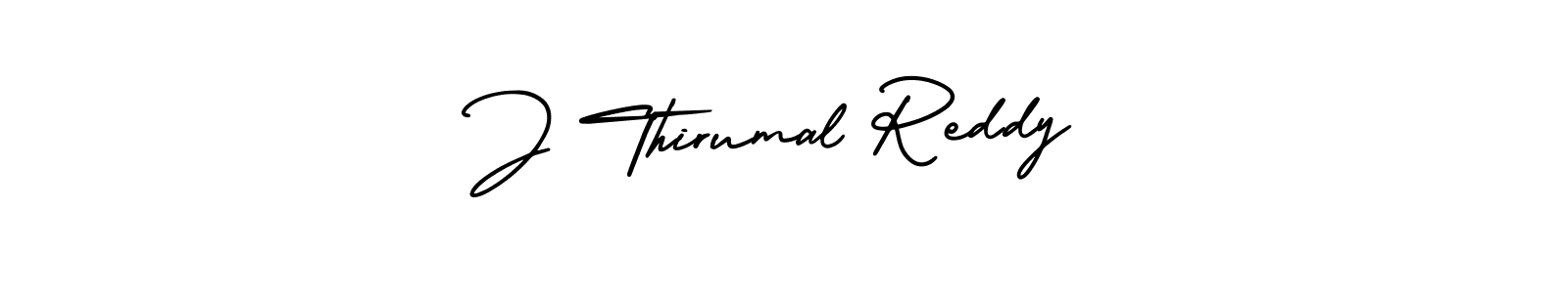 How to make J Thirumal Reddy signature? AmerikaSignatureDemo-Regular is a professional autograph style. Create handwritten signature for J Thirumal Reddy name. J Thirumal Reddy signature style 3 images and pictures png