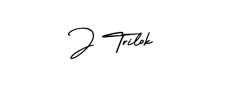 Also we have J Trilok name is the best signature style. Create professional handwritten signature collection using AmerikaSignatureDemo-Regular autograph style. J Trilok signature style 3 images and pictures png