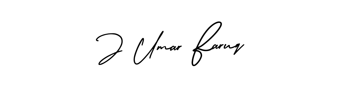 It looks lik you need a new signature style for name J Umar Faruq. Design unique handwritten (AmerikaSignatureDemo-Regular) signature with our free signature maker in just a few clicks. J Umar Faruq signature style 3 images and pictures png