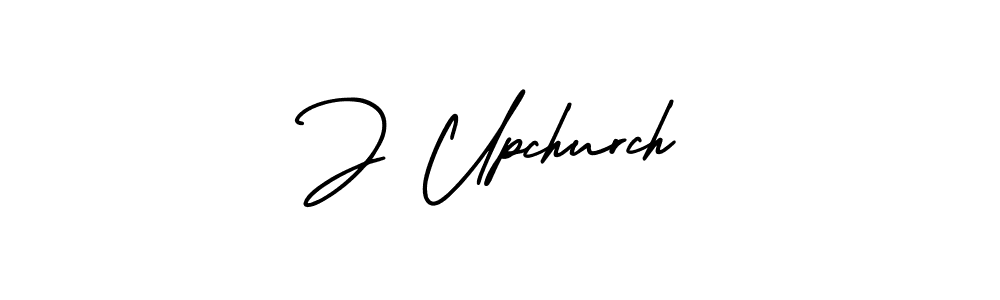 You should practise on your own different ways (AmerikaSignatureDemo-Regular) to write your name (J Upchurch) in signature. don't let someone else do it for you. J Upchurch signature style 3 images and pictures png