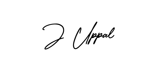 Best and Professional Signature Style for J Uppal. AmerikaSignatureDemo-Regular Best Signature Style Collection. J Uppal signature style 3 images and pictures png