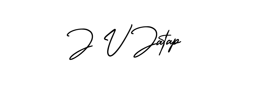 Best and Professional Signature Style for J V Jatap. AmerikaSignatureDemo-Regular Best Signature Style Collection. J V Jatap signature style 3 images and pictures png
