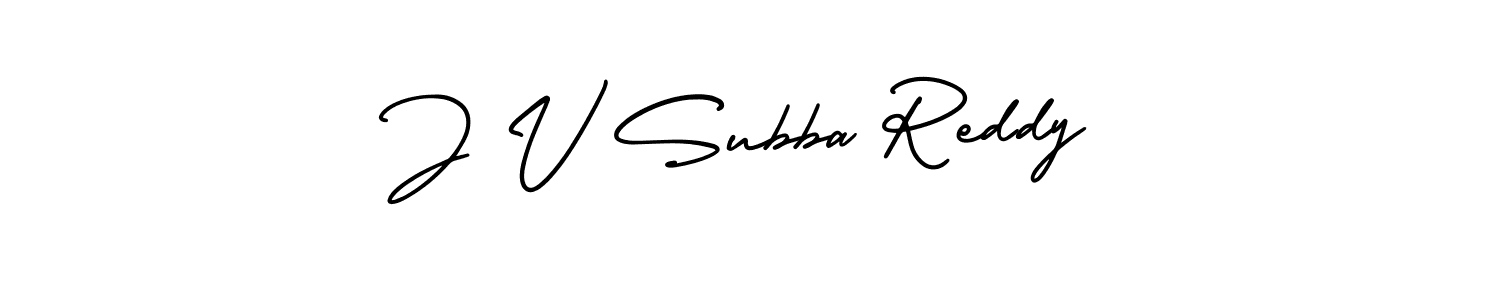 How to make J V Subba Reddy signature? AmerikaSignatureDemo-Regular is a professional autograph style. Create handwritten signature for J V Subba Reddy name. J V Subba Reddy signature style 3 images and pictures png