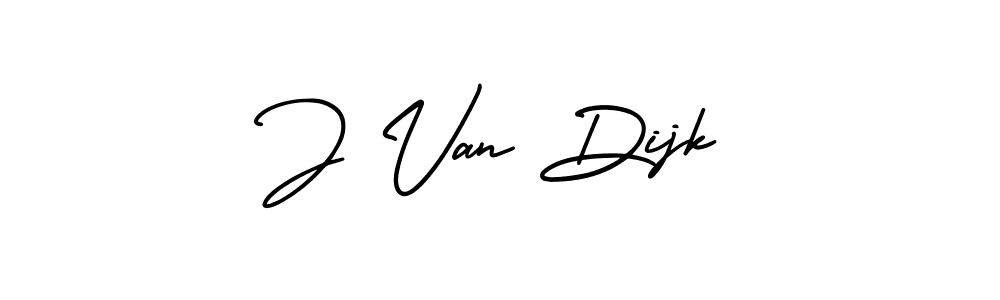 Make a beautiful signature design for name J Van Dijk. With this signature (AmerikaSignatureDemo-Regular) style, you can create a handwritten signature for free. J Van Dijk signature style 3 images and pictures png