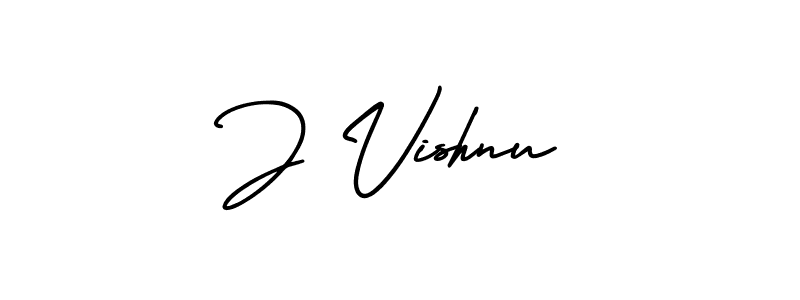 if you are searching for the best signature style for your name J Vishnu. so please give up your signature search. here we have designed multiple signature styles  using AmerikaSignatureDemo-Regular. J Vishnu signature style 3 images and pictures png
