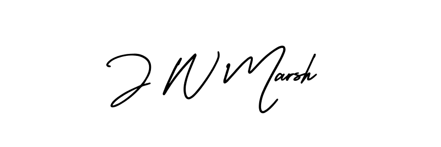 Best and Professional Signature Style for J W Marsh. AmerikaSignatureDemo-Regular Best Signature Style Collection. J W Marsh signature style 3 images and pictures png