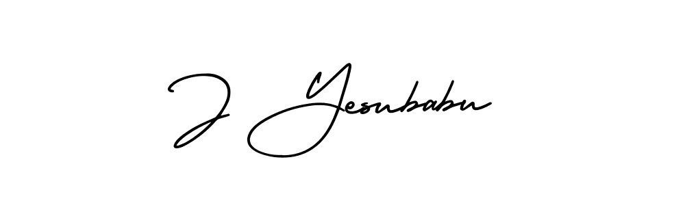 if you are searching for the best signature style for your name J Yesubabu. so please give up your signature search. here we have designed multiple signature styles  using AmerikaSignatureDemo-Regular. J Yesubabu signature style 3 images and pictures png