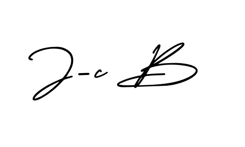 J-c B stylish signature style. Best Handwritten Sign (AmerikaSignatureDemo-Regular) for my name. Handwritten Signature Collection Ideas for my name J-c B. J-c B signature style 3 images and pictures png