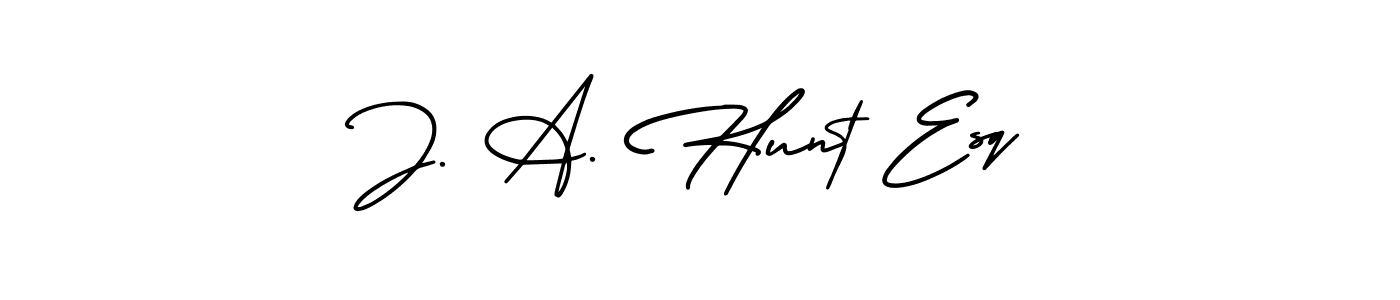 Similarly AmerikaSignatureDemo-Regular is the best handwritten signature design. Signature creator online .You can use it as an online autograph creator for name J. A. Hunt Esq. J. A. Hunt Esq signature style 3 images and pictures png