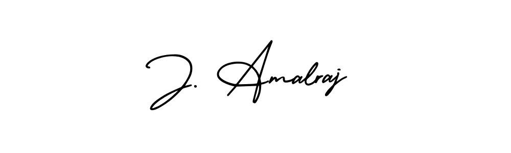 Use a signature maker to create a handwritten signature online. With this signature software, you can design (AmerikaSignatureDemo-Regular) your own signature for name J. Amalraj. J. Amalraj signature style 3 images and pictures png