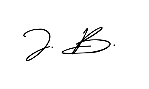 How to Draw J. B. signature style? AmerikaSignatureDemo-Regular is a latest design signature styles for name J. B.. J. B. signature style 3 images and pictures png