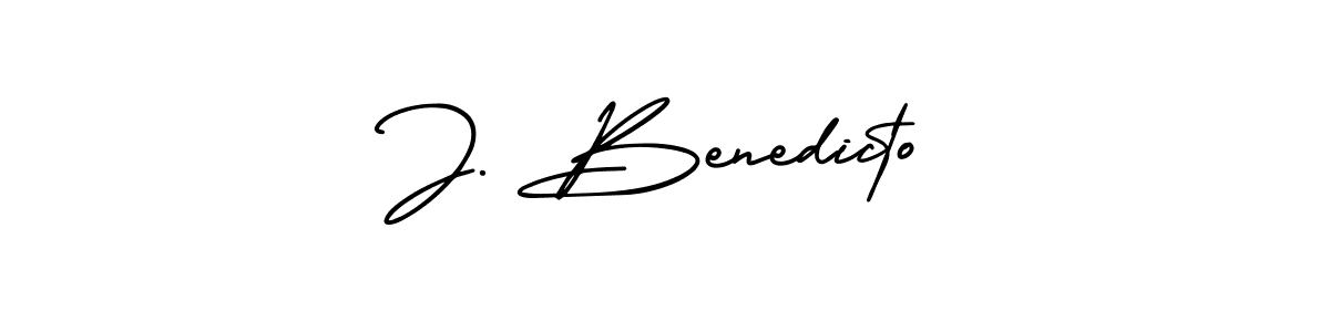 AmerikaSignatureDemo-Regular is a professional signature style that is perfect for those who want to add a touch of class to their signature. It is also a great choice for those who want to make their signature more unique. Get J. Benedicto name to fancy signature for free. J. Benedicto signature style 3 images and pictures png