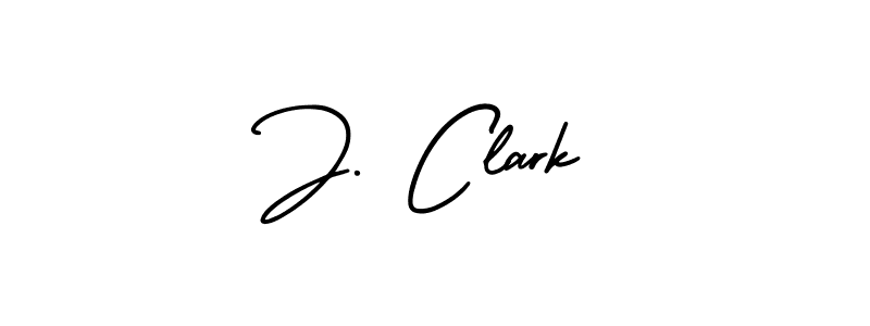 J. Clark stylish signature style. Best Handwritten Sign (AmerikaSignatureDemo-Regular) for my name. Handwritten Signature Collection Ideas for my name J. Clark. J. Clark signature style 3 images and pictures png