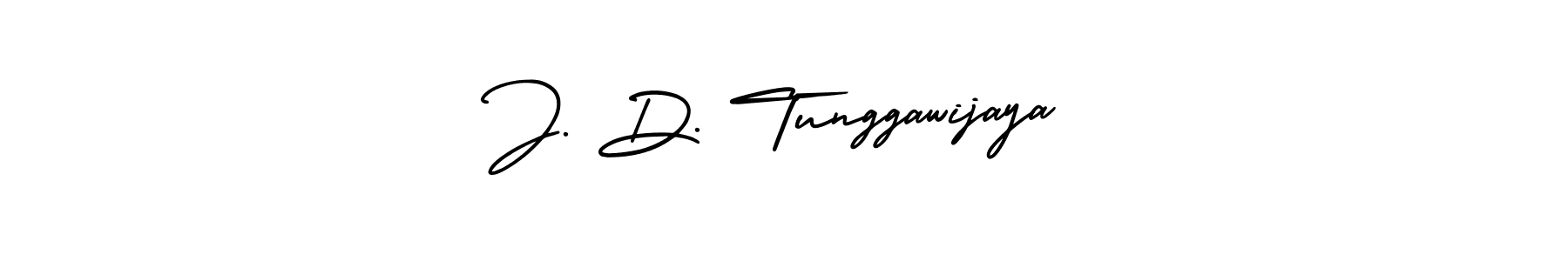 Make a beautiful signature design for name J. D. Tunggawijaya. With this signature (AmerikaSignatureDemo-Regular) style, you can create a handwritten signature for free. J. D. Tunggawijaya signature style 3 images and pictures png