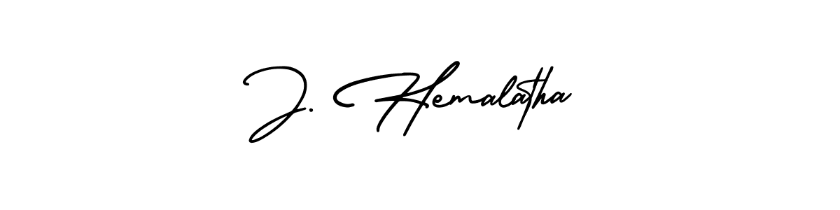 How to make J. Hemalatha signature? AmerikaSignatureDemo-Regular is a professional autograph style. Create handwritten signature for J. Hemalatha name. J. Hemalatha signature style 3 images and pictures png