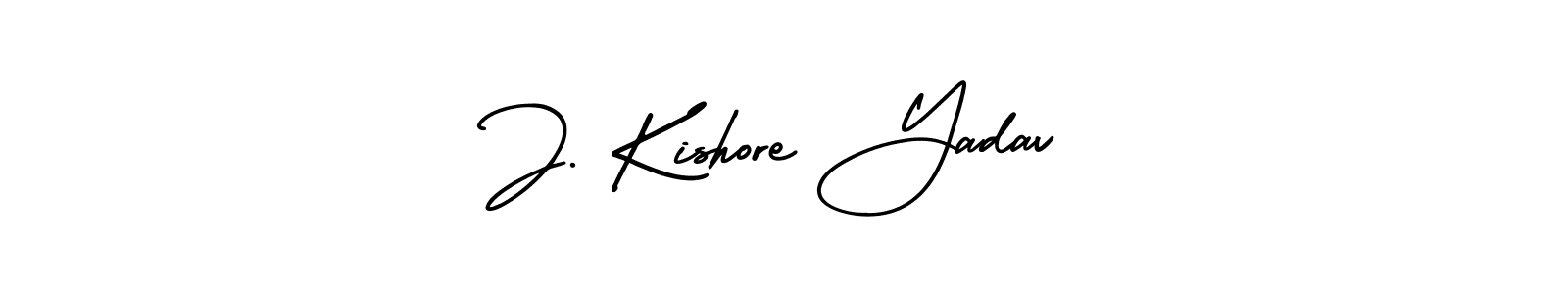 AmerikaSignatureDemo-Regular is a professional signature style that is perfect for those who want to add a touch of class to their signature. It is also a great choice for those who want to make their signature more unique. Get J. Kishore Yadav name to fancy signature for free. J. Kishore Yadav signature style 3 images and pictures png