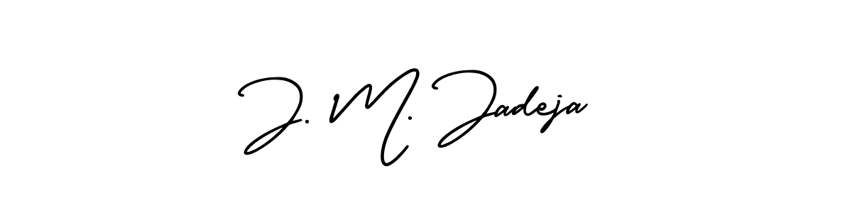 Make a beautiful signature design for name J. M. Jadeja. Use this online signature maker to create a handwritten signature for free. J. M. Jadeja signature style 3 images and pictures png