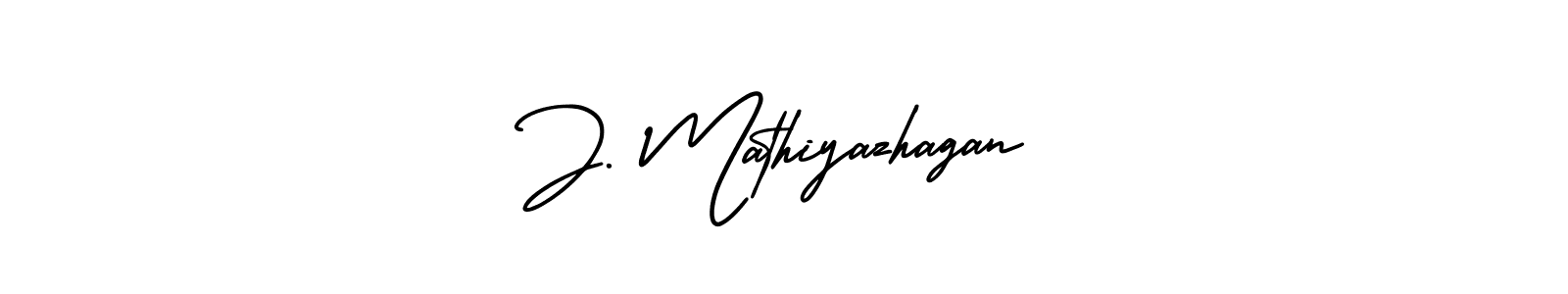 Make a beautiful signature design for name J. Mathiyazhagan. With this signature (AmerikaSignatureDemo-Regular) style, you can create a handwritten signature for free. J. Mathiyazhagan signature style 3 images and pictures png