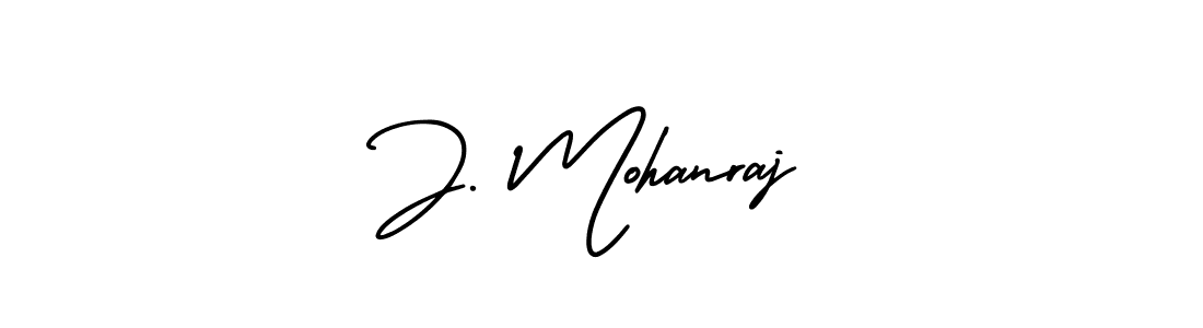 Create a beautiful signature design for name J. Mohanraj. With this signature (AmerikaSignatureDemo-Regular) fonts, you can make a handwritten signature for free. J. Mohanraj signature style 3 images and pictures png