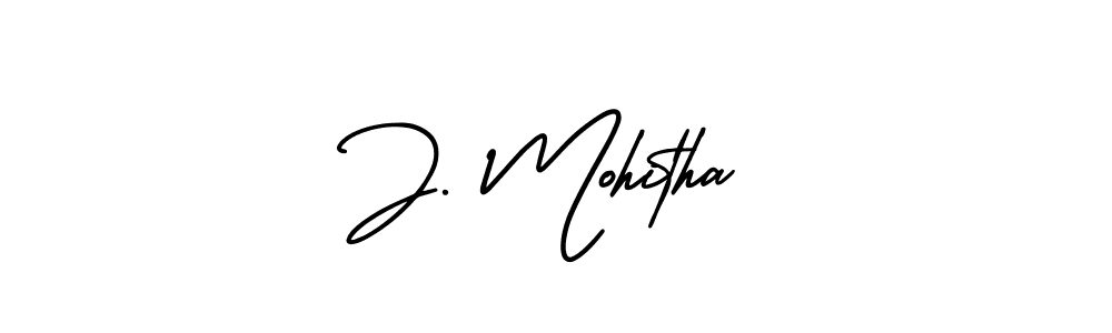 Once you've used our free online signature maker to create your best signature AmerikaSignatureDemo-Regular style, it's time to enjoy all of the benefits that J. Mohitha name signing documents. J. Mohitha signature style 3 images and pictures png